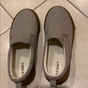 Linen look slip on